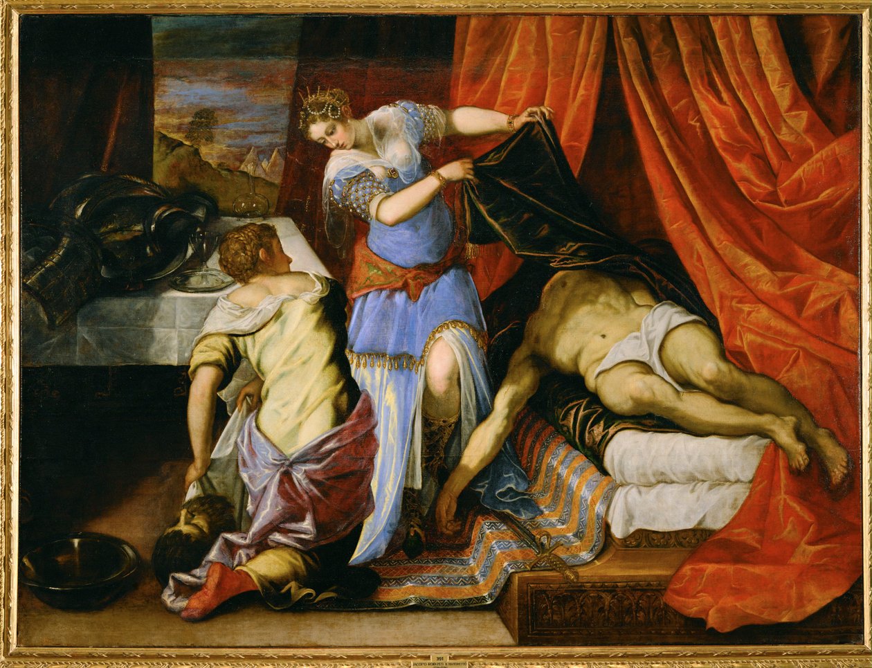 Judite e Holofernes (óleo sobre tela) de Jacopo Robusti Tintoretto
