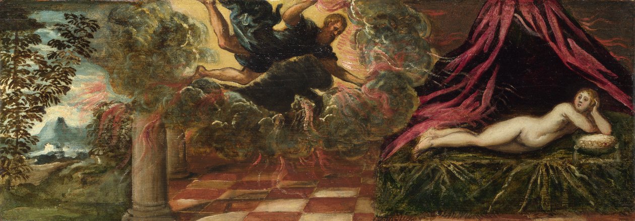 Júpiter e Semele, ca 1545 de Jacopo Robusti Tintoretto