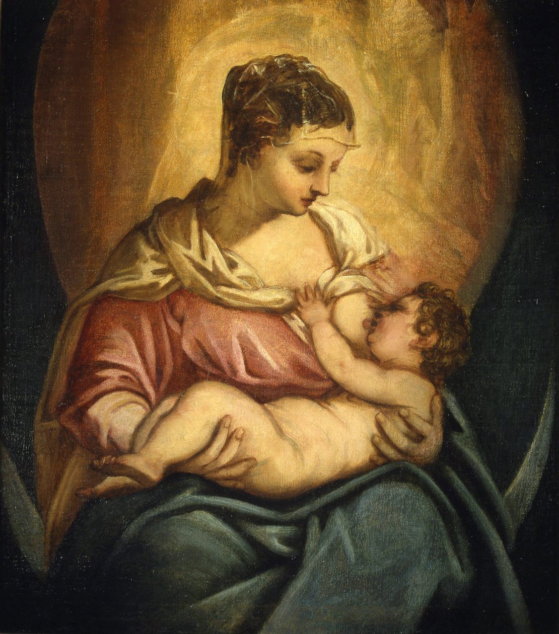 Amamentando Madonna. de Jacopo Robusti Tintoretto