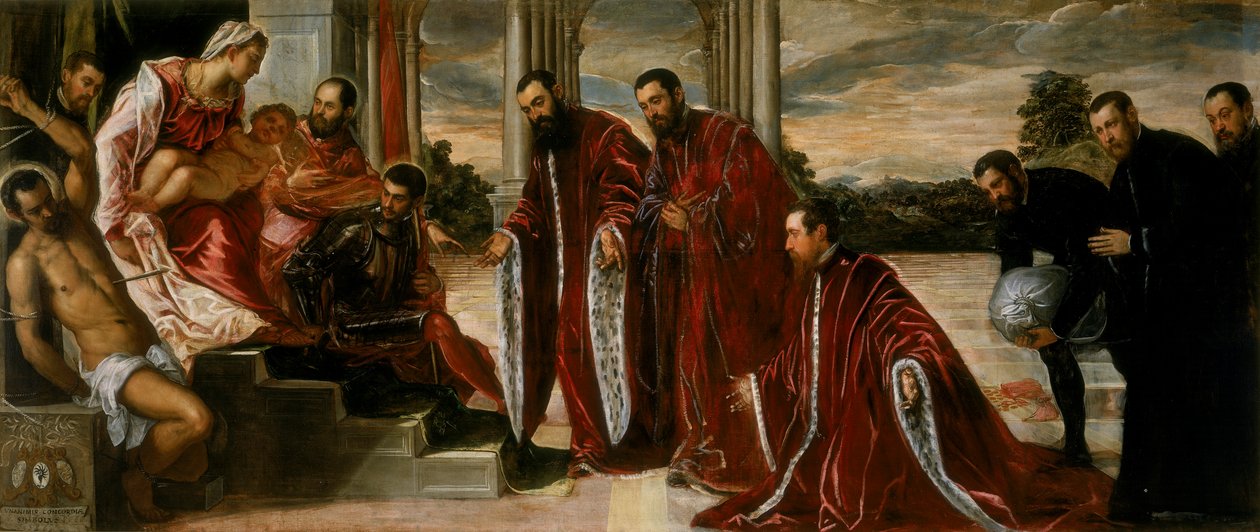 Madonna dos tesoureiros, 1567 de Jacopo Robusti Tintoretto