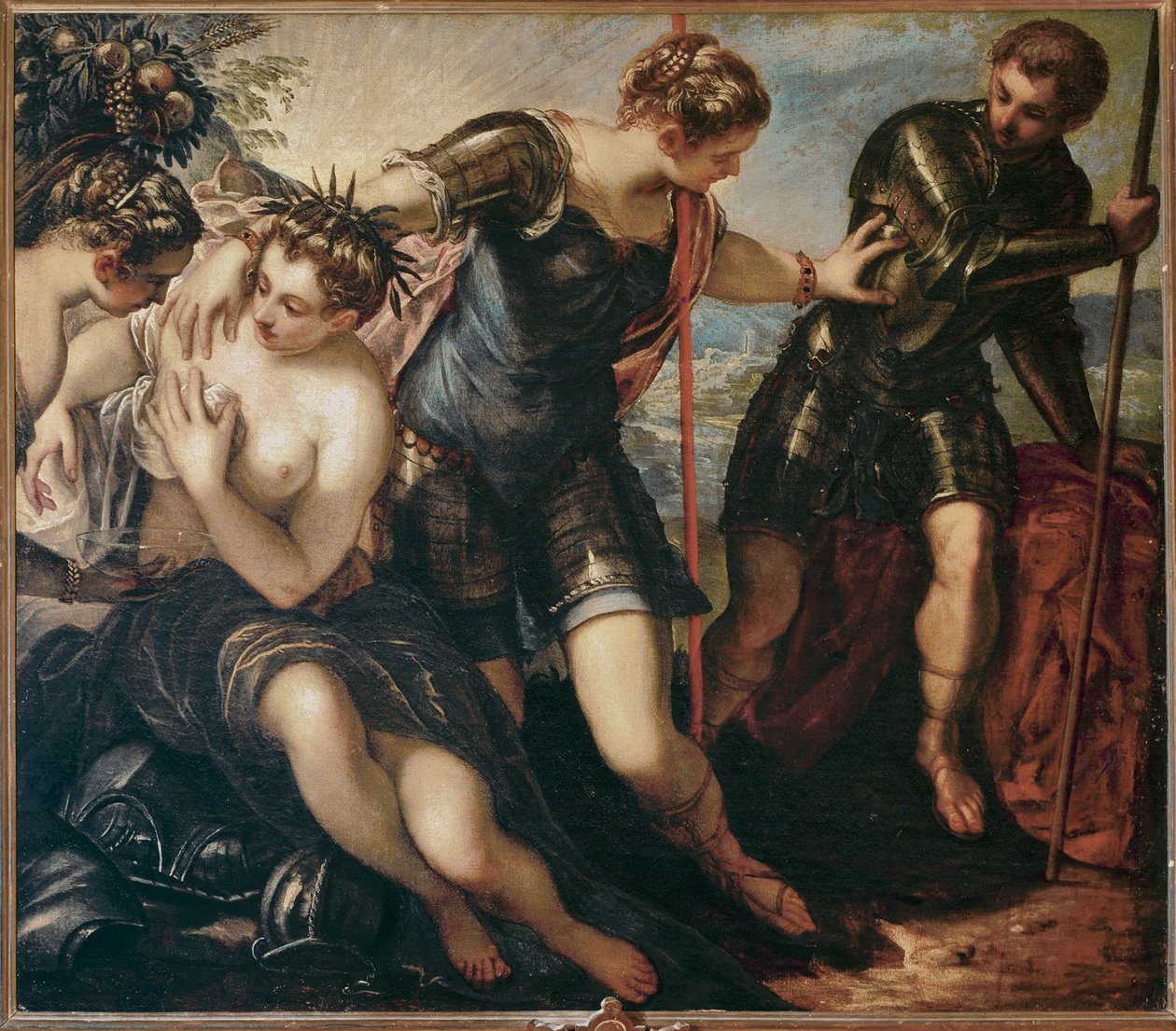 Minerva afastando Marte, c.1576 (óleo sobre tela) de Jacopo Robusti Tintoretto