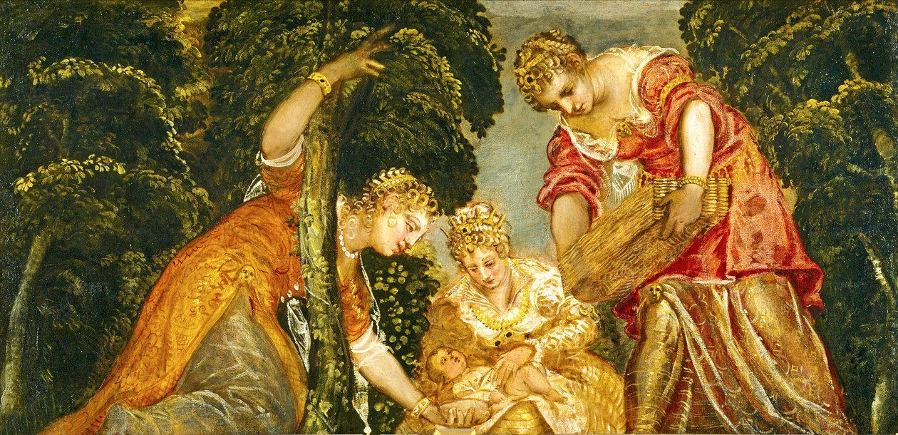 Moisés Salvo das Águas de Jacopo Robusti Tintoretto