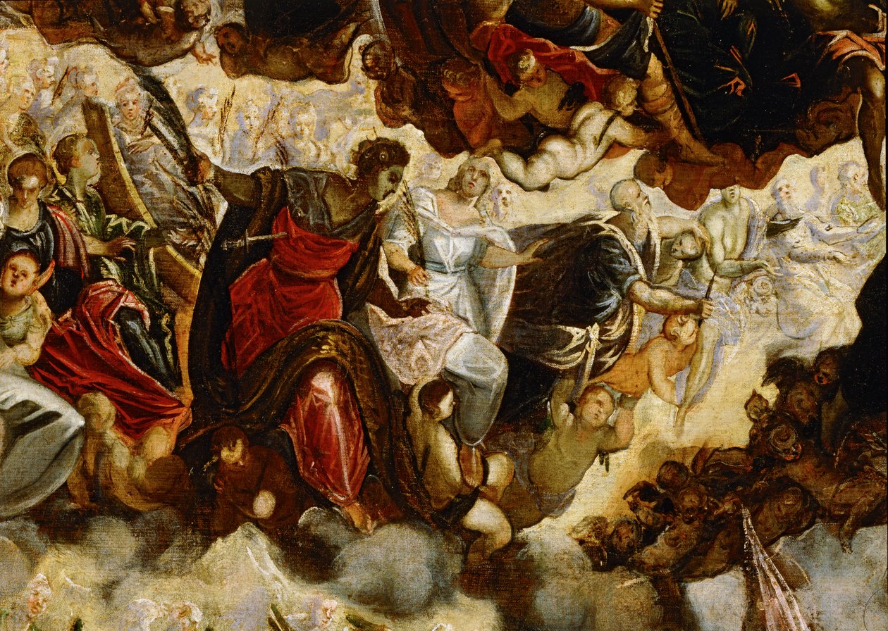 Paraíso ... (pintura sobre tela) de Jacopo Robusti Tintoretto
