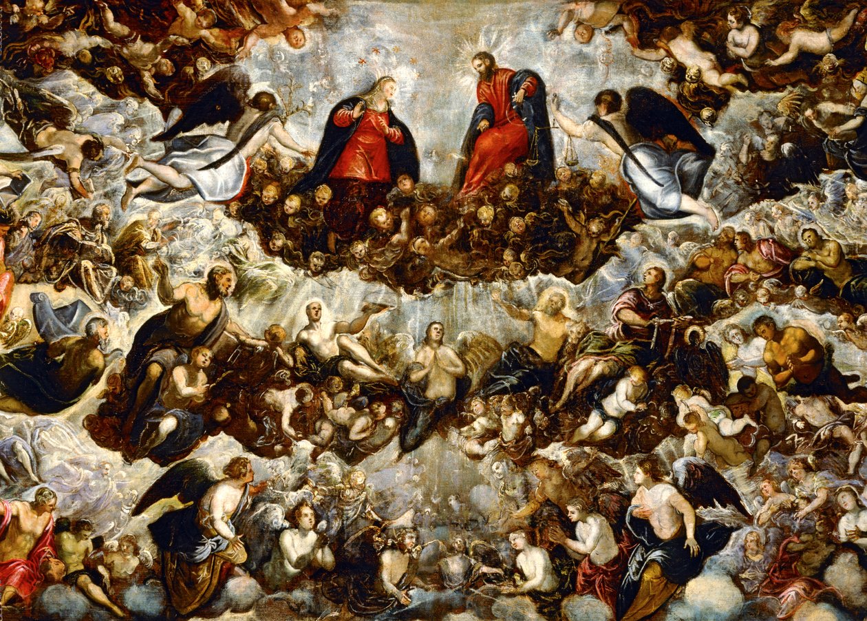 Paraíso ... (pintura sobre tela) de Jacopo Robusti Tintoretto