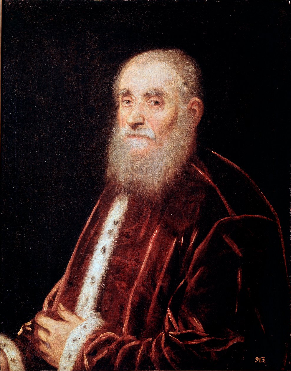 Retrato do senador veneziano Pintura de Jacopo Robusti dit Tintoretto de Jacopo Robusti Tintoretto