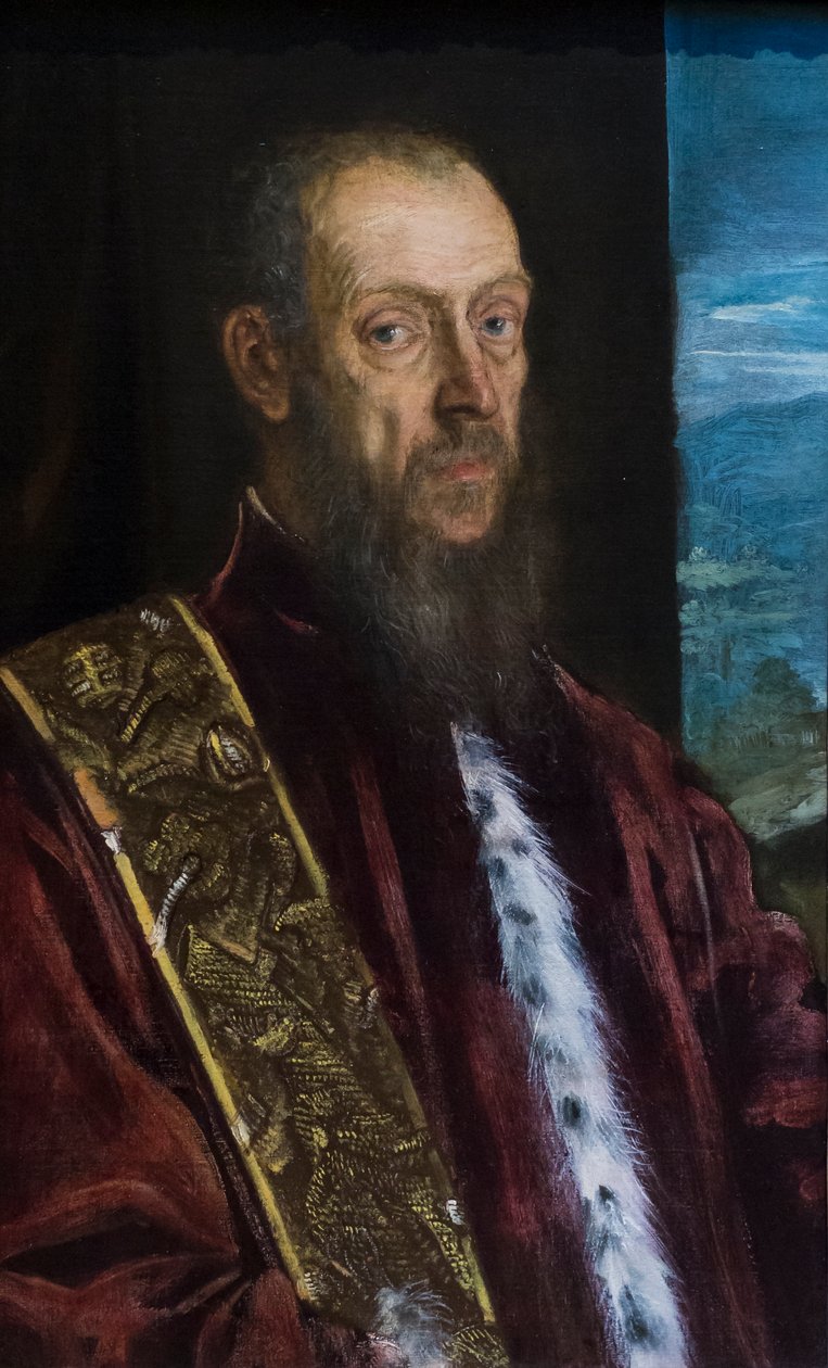 Retrato de Vincenzo Morosini, c.1575-80 (óleo sobre tela) de Jacopo Robusti Tintoretto