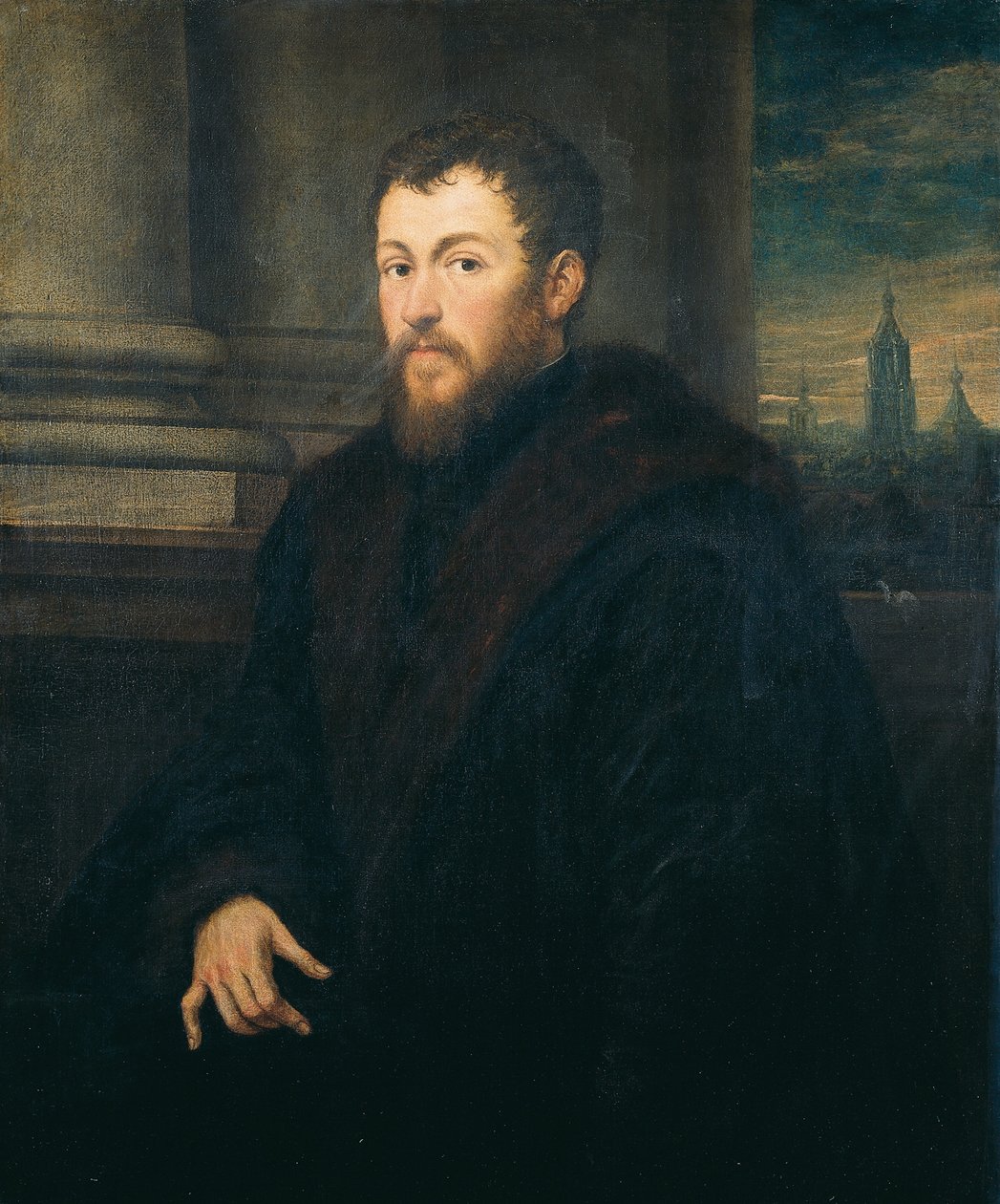 Retrato de um cavalheiro de Jacopo Robusti Tintoretto