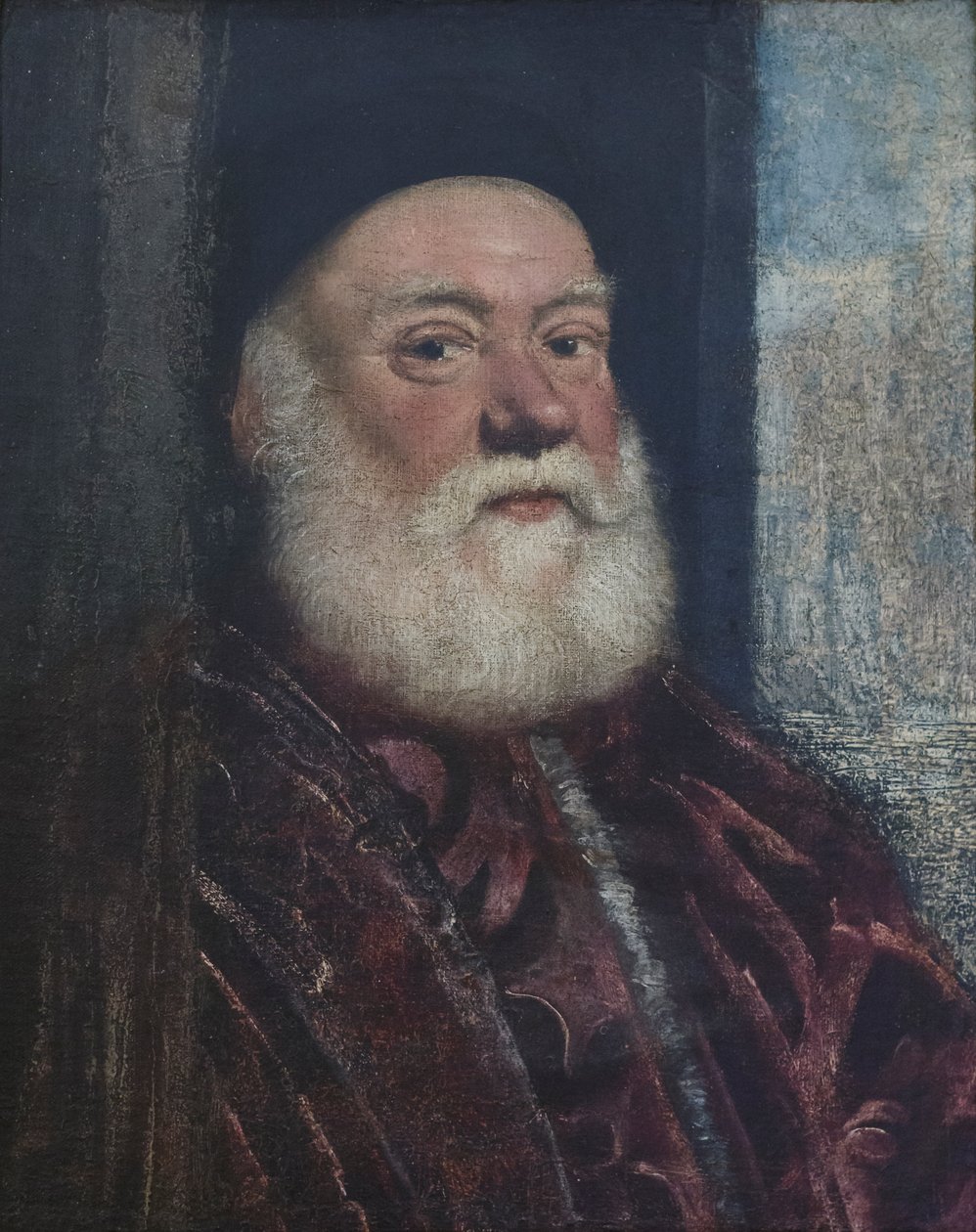 Retrato de um homem idoso, c.1575 (óleo sobre tela) de Jacopo Robusti Tintoretto