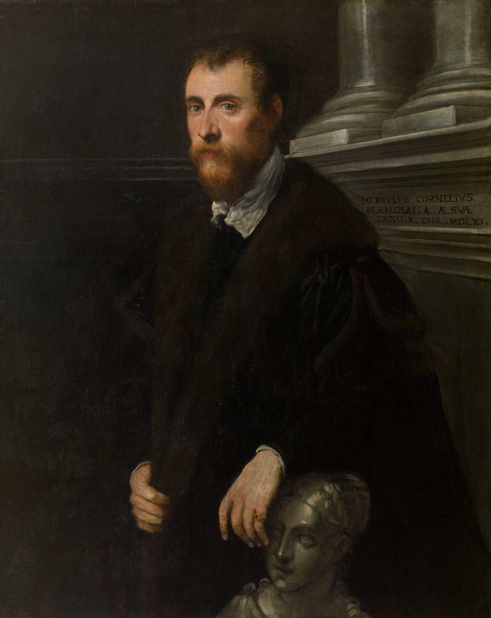Retrato do humanista Giovanni Paolo Cornaro de Jacopo Robusti Tintoretto