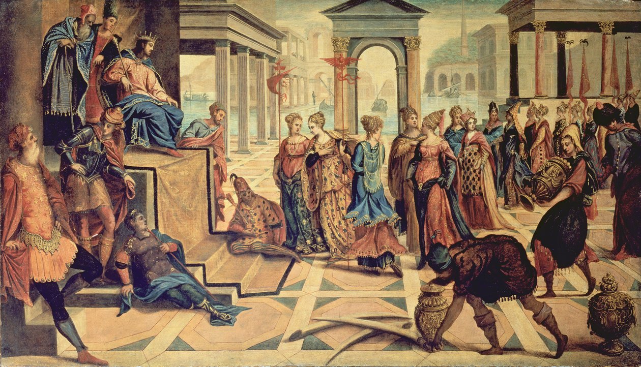 Salomão e a rainha de Sabá de Jacopo Robusti Tintoretto