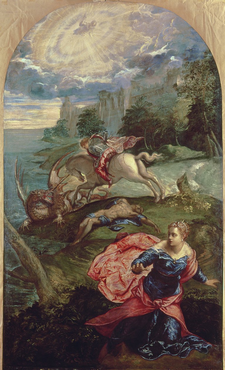 São Jorge e o Dragão de Jacopo Robusti Tintoretto