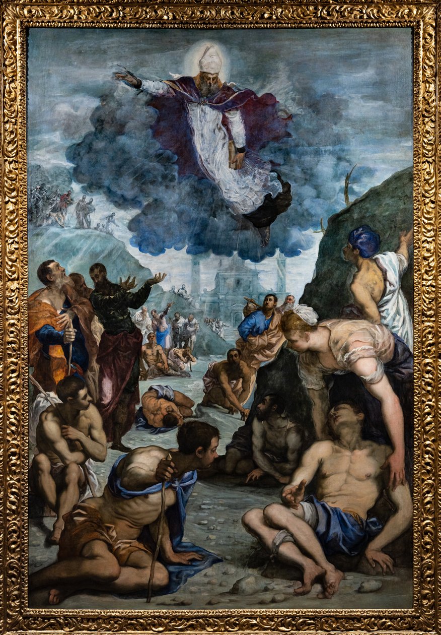 Santo Agostinho cura o coxo de Jacopo Robusti Tintoretto