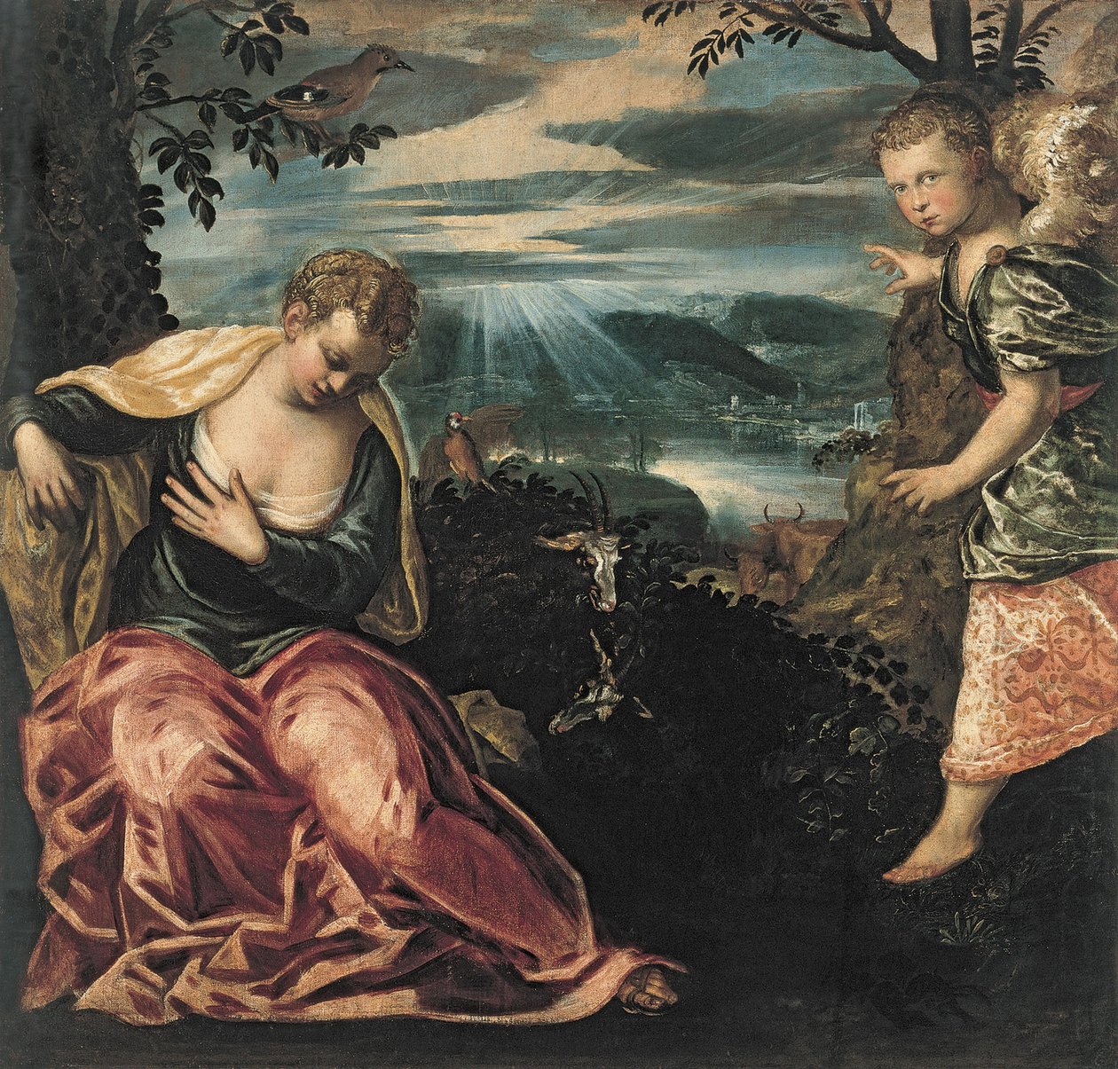 A Anunciação à Esposa de Manoá de Jacopo Robusti Tintoretto