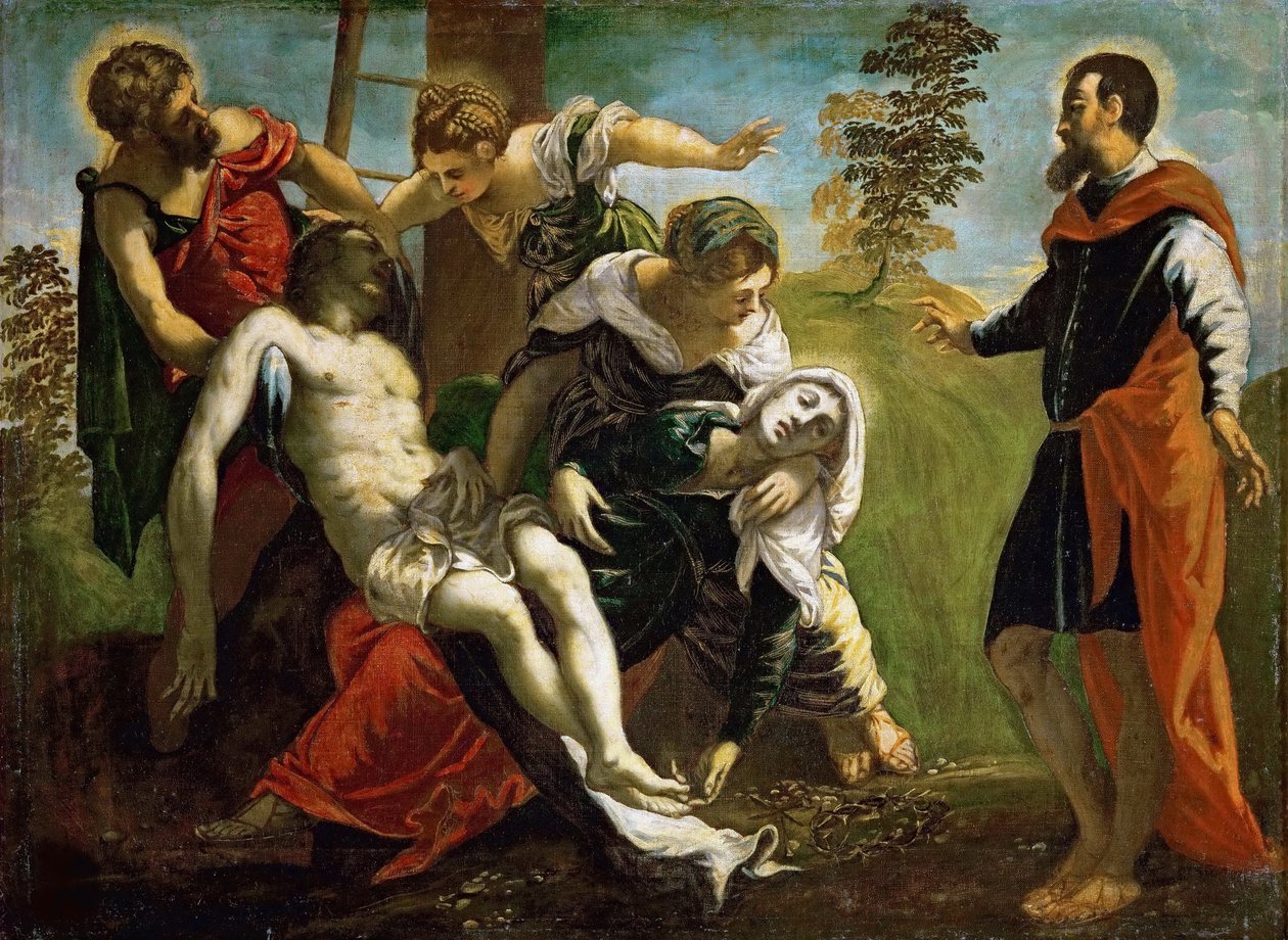 A Descida da Cruz, c. 1548 de Jacopo Robusti Tintoretto