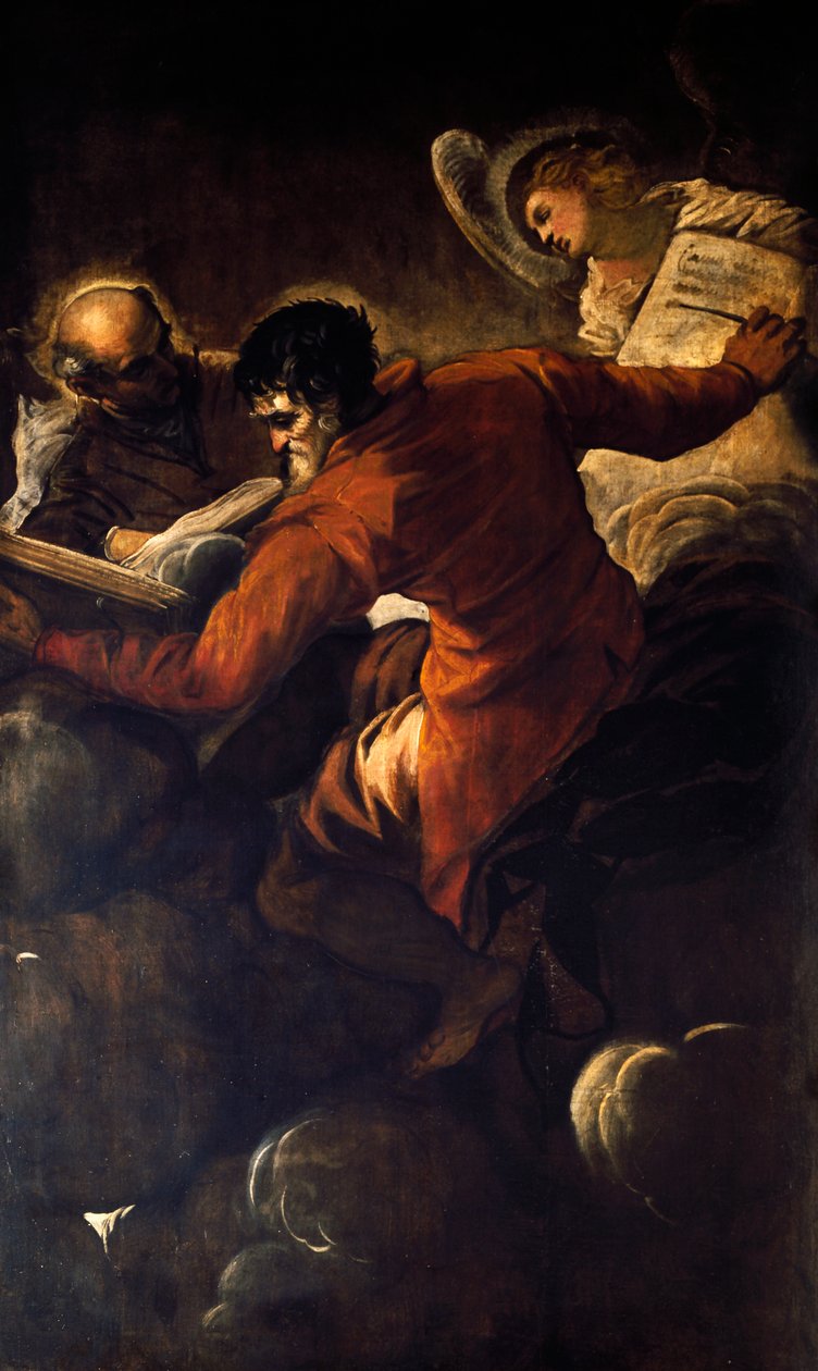 Os Evangelistas Lucas e Mateus de Jacopo Robusti Tintoretto