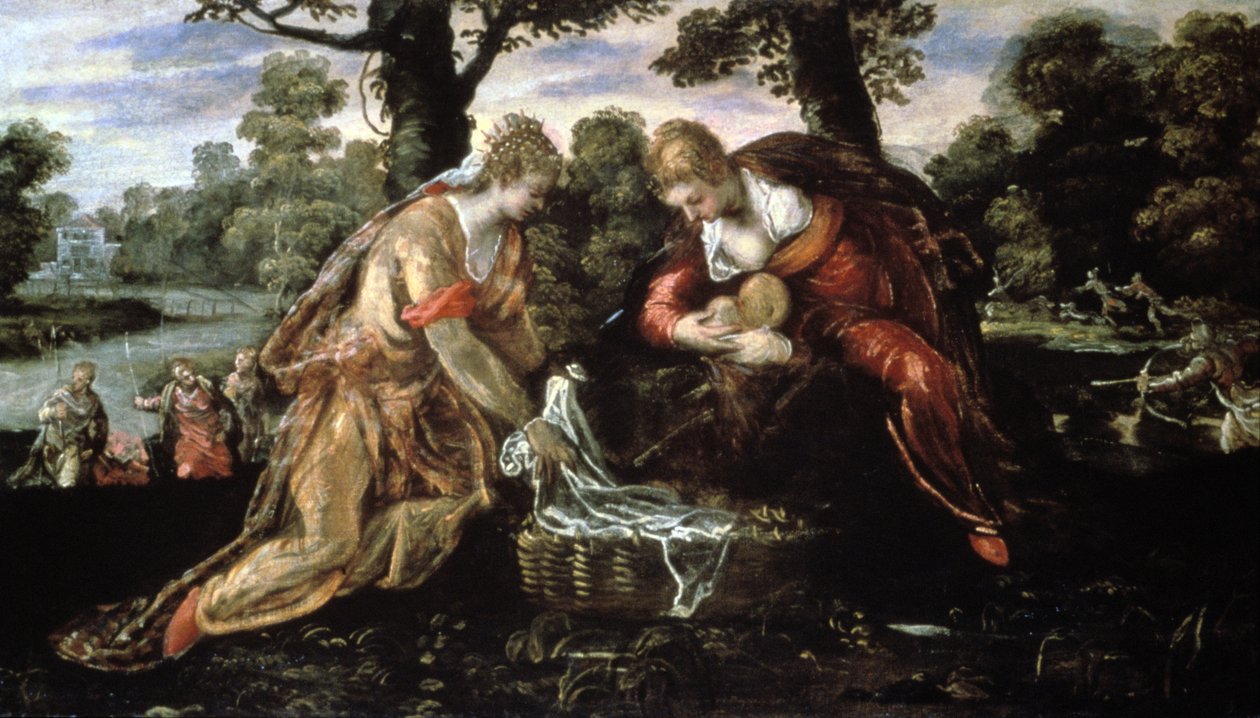 A descoberta de Moisés, século XVI de Jacopo Robusti Tintoretto