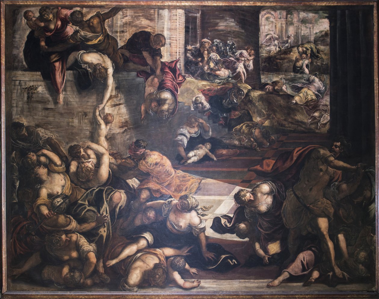 O Massacre dos Inocentes, 1582-1585. de Jacopo Robusti Tintoretto