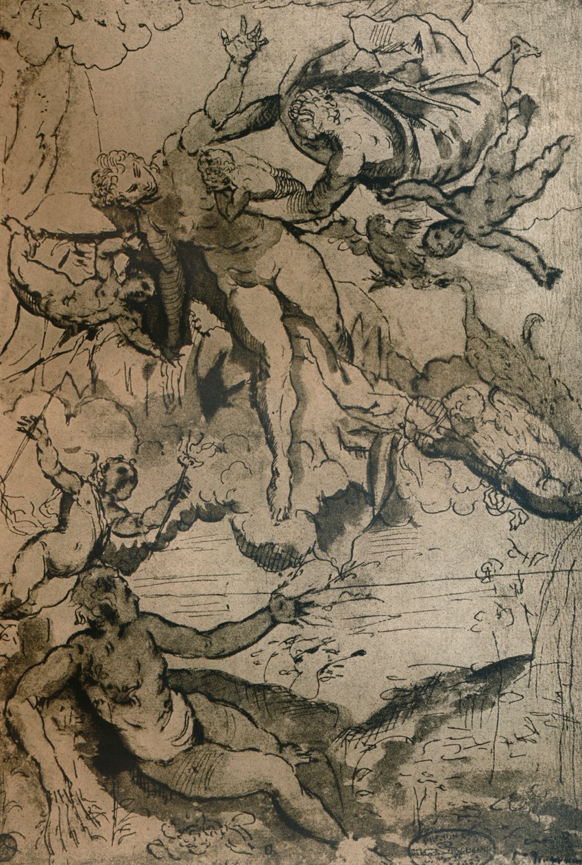 A origem da Via Láctea, c1575 1932. de Jacopo Robusti Tintoretto