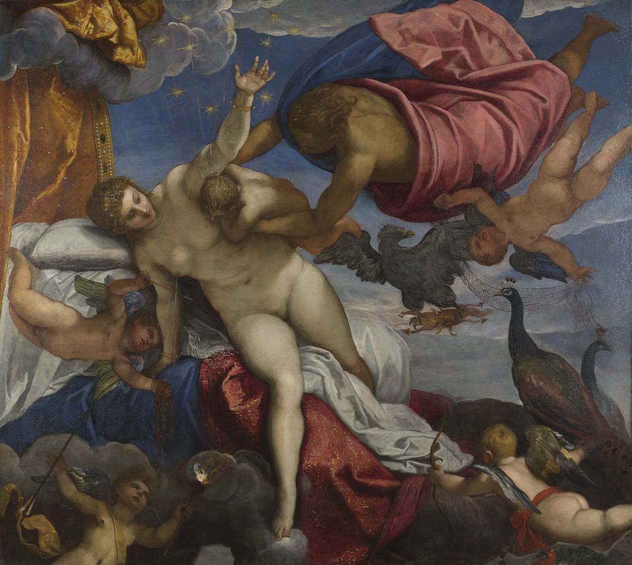 A Origem da Via Láctea, ca. 1575 de Jacopo Robusti Tintoretto