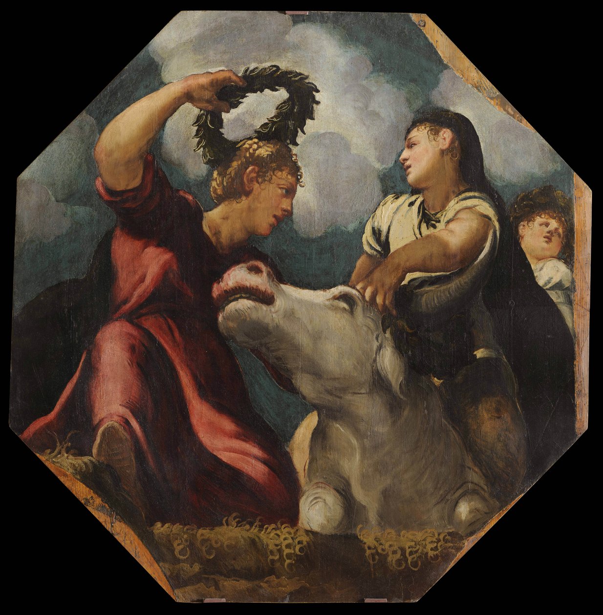 A violação de Europa, 1541-1542. de Jacopo Robusti Tintoretto