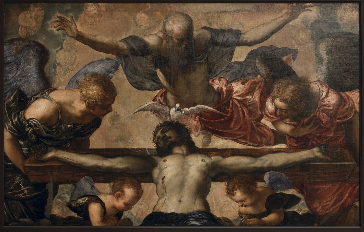 The Trinity, c.1561-62 (óleo sobre tela) de Jacopo Robusti Tintoretto