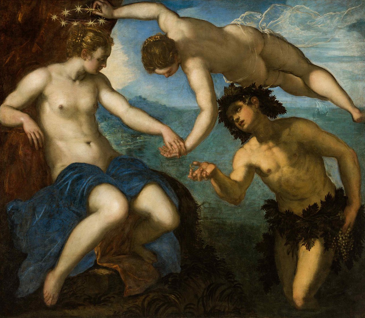 Casamento de Baco e Ariadne, 1578. de Jacopo Robusti Tintoretto