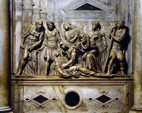 A ressurreição de uma rapariga afogada de Jacopo Sansovino