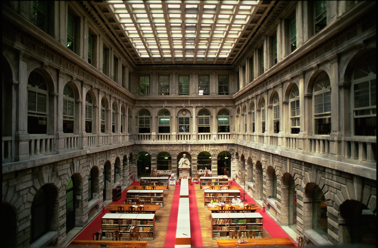 Sala de leitura, construída em 1537-88 de Jacopo Sansovino
