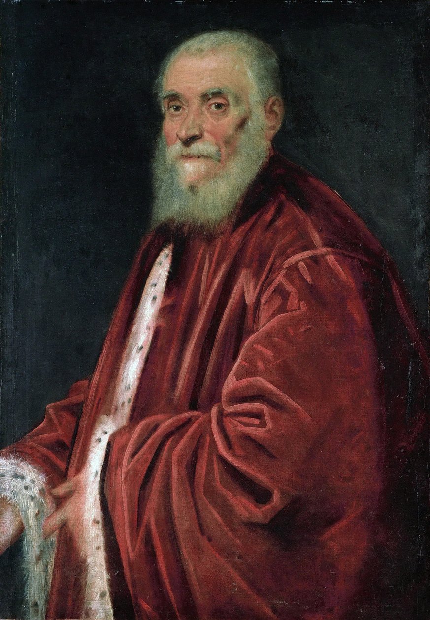 Inglês: Retrato do Senador Marco Grimani (d. 1583) de Jacopo Tintoretto