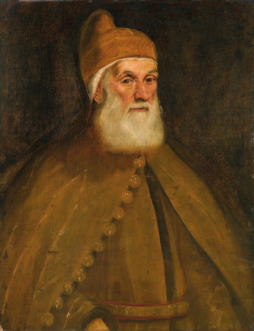 Retrato do Doge Girolamo Priuli, 1550. de Jacopo Tintoretto