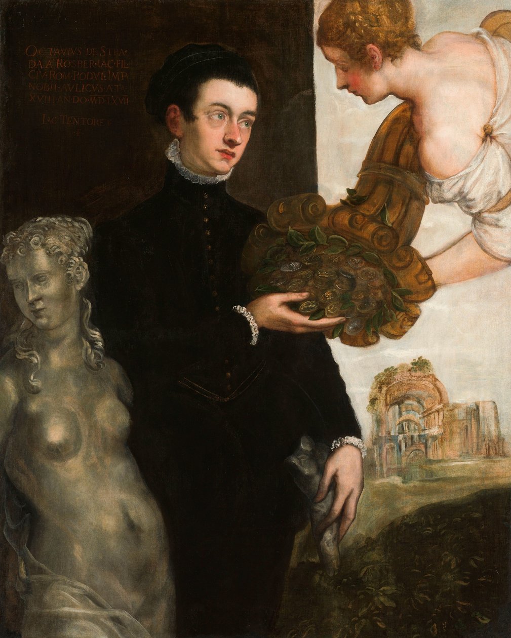 Retrato de Ottavio Strada de Jacopo Tintoretto