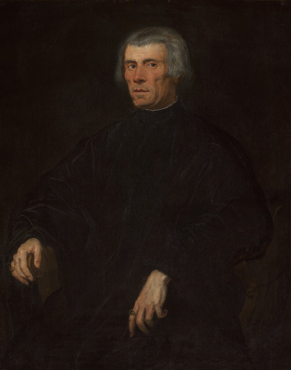 Retrato de um homem, década de 1550. de Jacopo Robusti Tintoretto