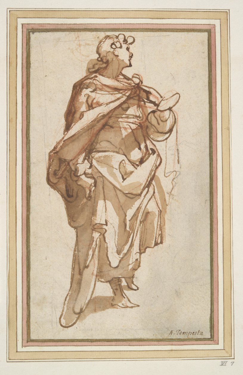 jovem de pé de Jacopo Zucchi