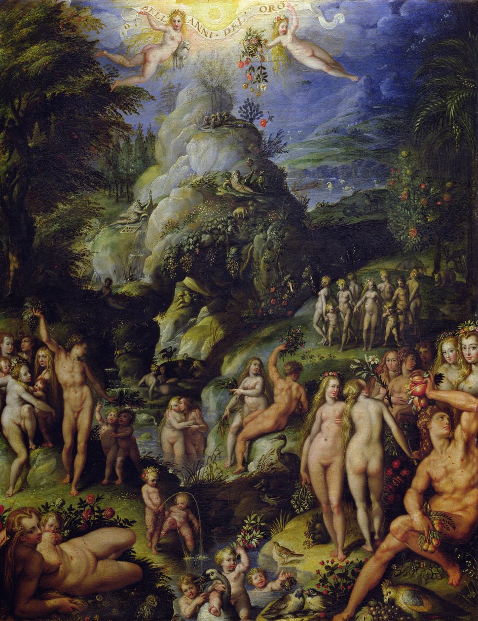 A Era do Ouro, c.1565 de Jacopo Zucchi