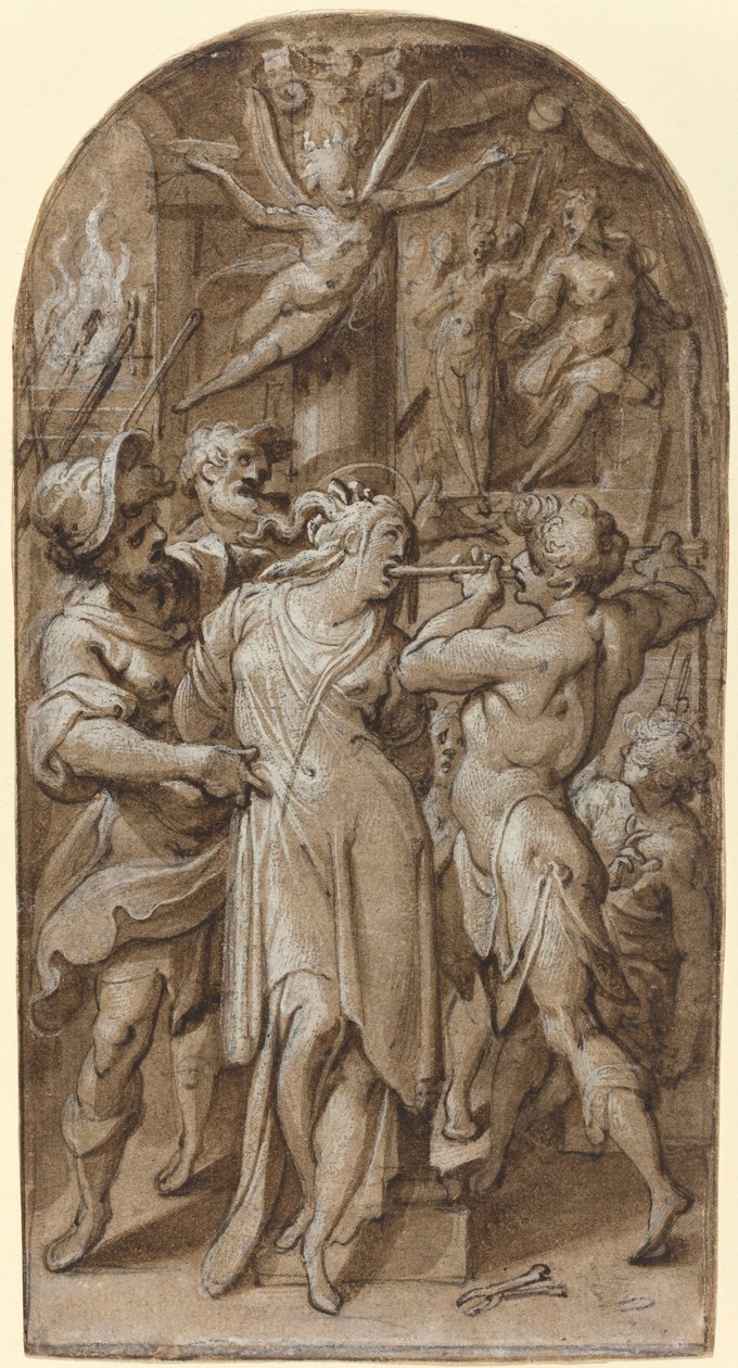 O Martírio de Santa Apolônia de Jacopo Zucchi
