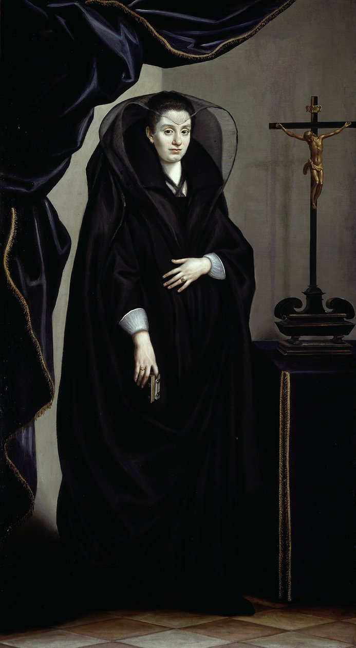 Retrato de uma nobre vestida de luto de Jacopo da Empoli