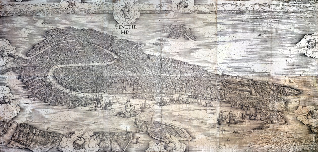 Great Perspective Plant - Venice, c.1500 (ver também 416593, 416594, 416595) de Jacopo de Barbari