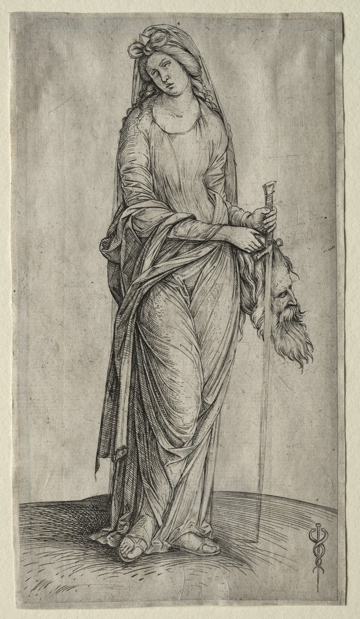 Judite segurando a cabeça de Holofernes de Jacopo de