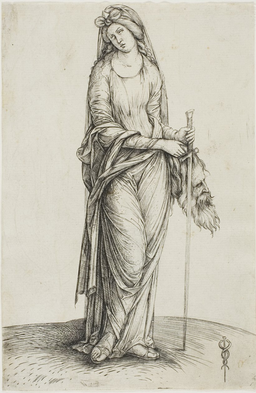 Judite segurando a cabeça de Holofernes de Jacopo de