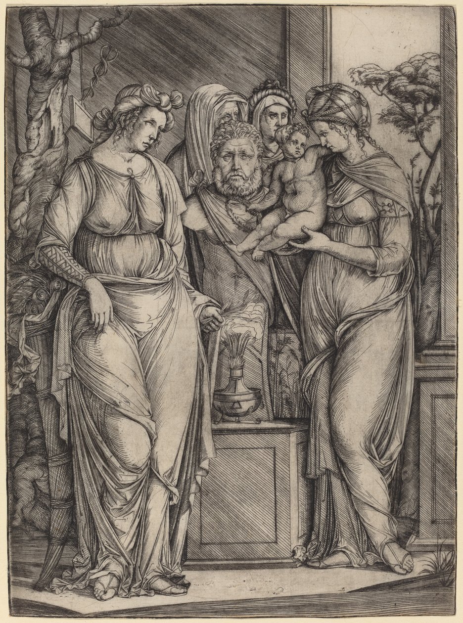 Grande Sacrifício a Príapo, c. 14991501. de Jacopo de Barbari