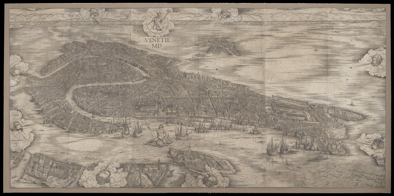 Vista de Veneza, 1500 de Jacopo de Barbari