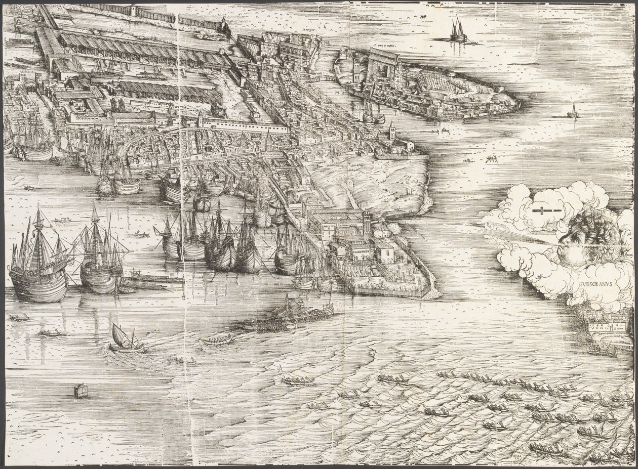 Vista de Veneza [bloco inferior direito] de Jacopo de