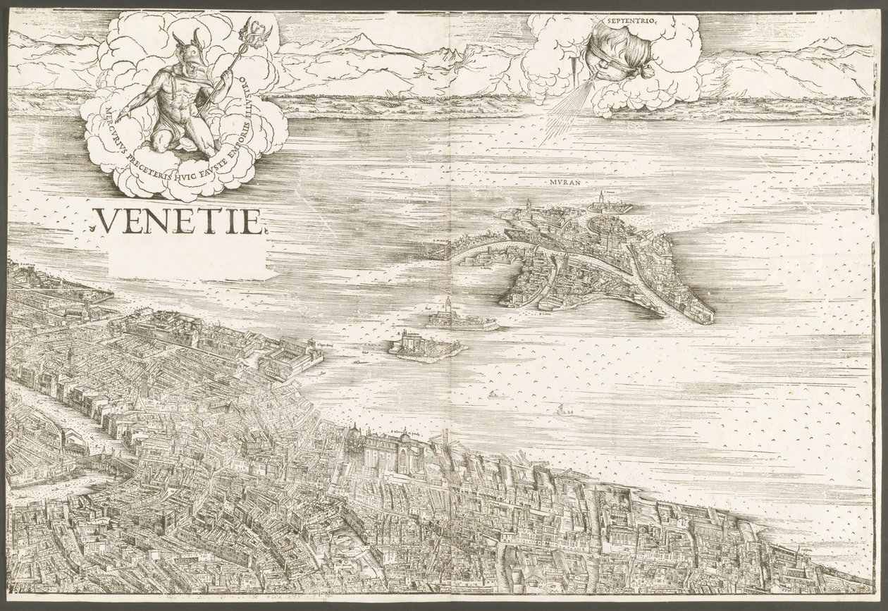 Vista de Veneza [bloco central superior] de Jacopo de