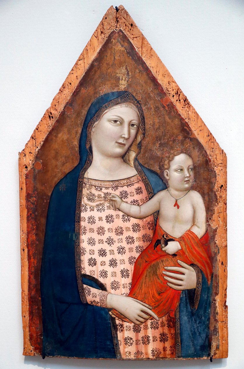Virgem e Criança, c.1337-39 de Jacopo del Casentino