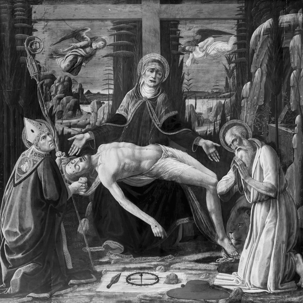 Lamentação sobre Cristo de Jacopo del Sellaio