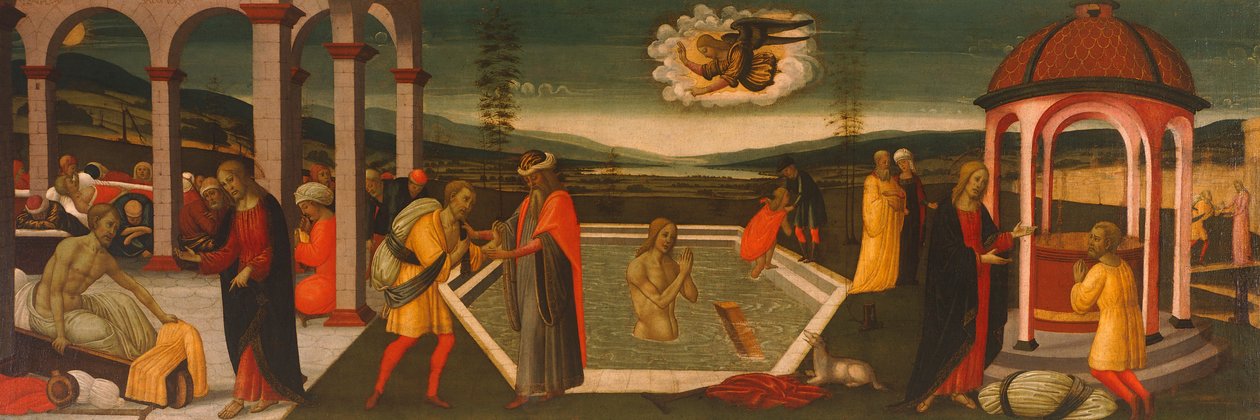 Piscina de Bethesda por Jacopo del Sellaio (1441-1493) de Jacopo del Sellaio