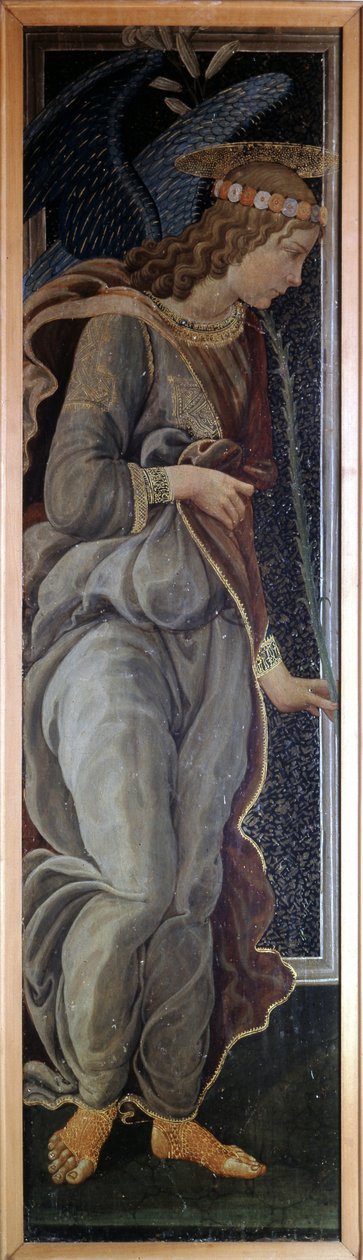 Prédelle da Anunciação representando O Anjo de Jacopo del Sellaio