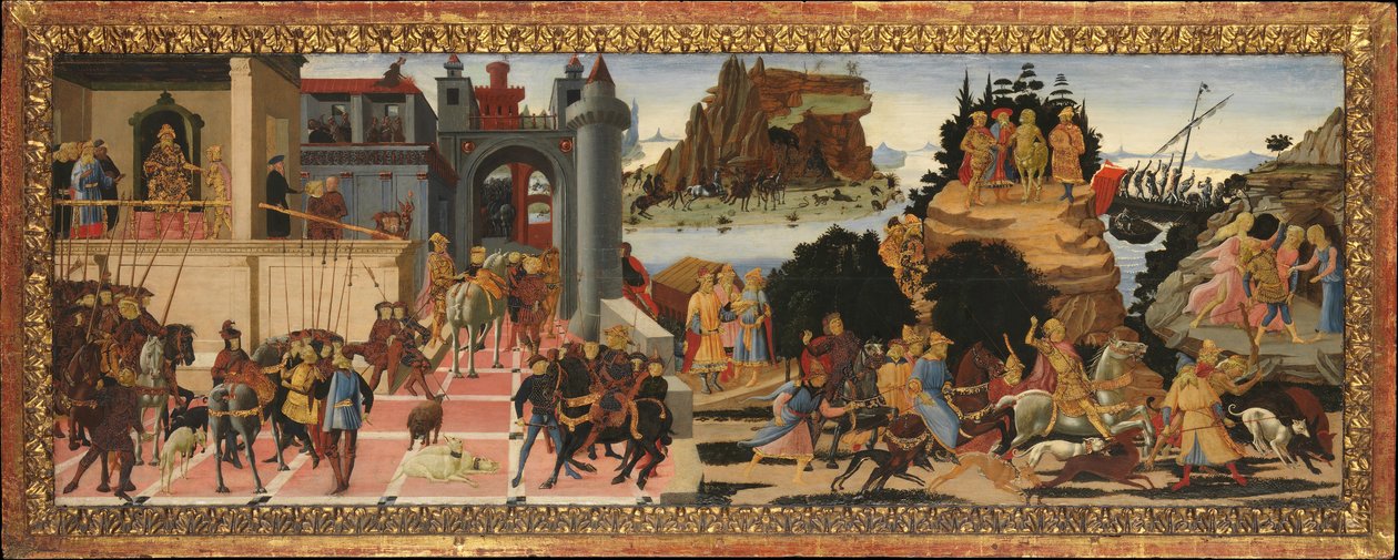 Cenas da História dos Argonautas, ca. 1465 de Jacopo del Sellaio