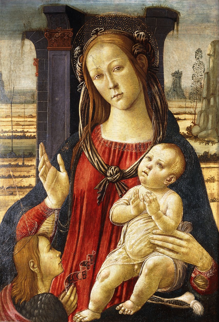 A Madona e o Menino com o infante São João Batista, de Jacopo del Sellaio