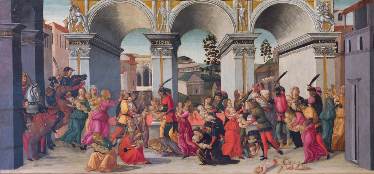 O Massacre dos Inocentes de Jacopo del Sellaio